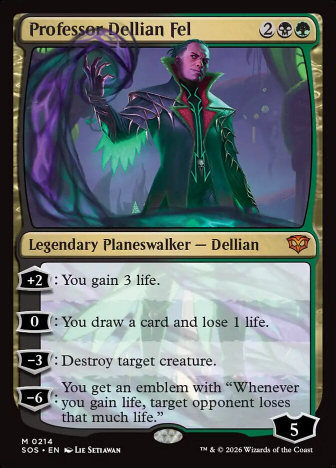 Professor Dellian Fel - Black/Green