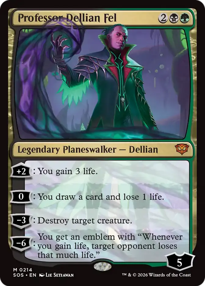 Professor Dellian Fel - Black/Green