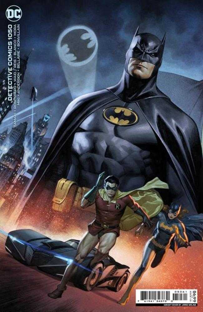 Detective Comics #1050 Cover E Jorge Molina Connecting Legacy Batman Robin Batgirl Card Stock Variant