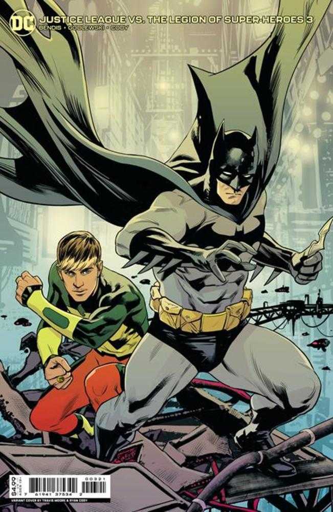 Justice League vs The Legion Of Super-Heroes #3 (Of 6) Cover B Travis Moore Card Stock Variant