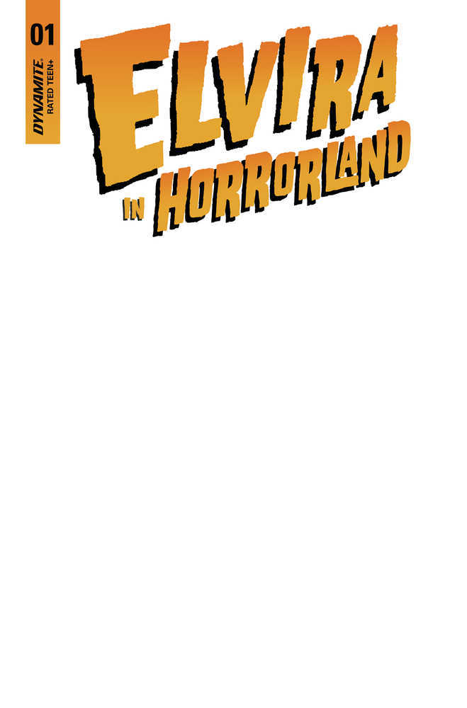 Elvira In Horrorland #1 Cover E Blank Authentix