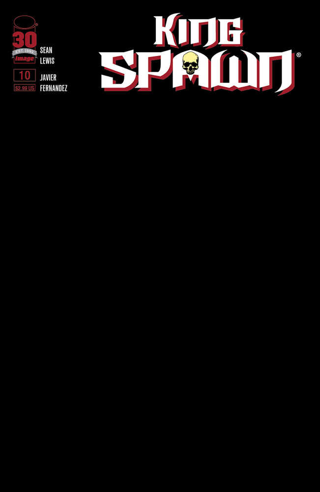 King Spawn #10 Cover B Blank Sketch Cover