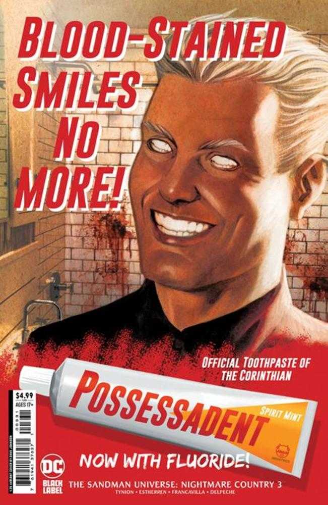Sandman Universe Nightmare Country #3 Cover C 1 in 25 Dave Johnson Card Stock Variant (Mature)