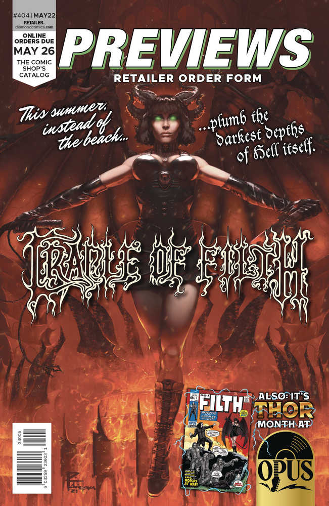 Previews #406 July 2022 Retailer Order Form Extras