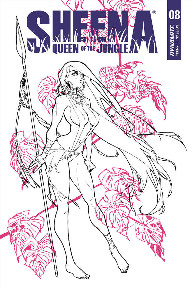Sheena Queen Jungle #8 Cover G 20 Copy Variant Edition Besch Black & White