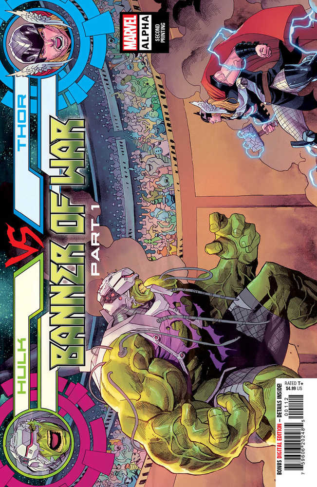 Hulk vs Thor Banner War Alpha #1 2ND Printing Coccolo Variant