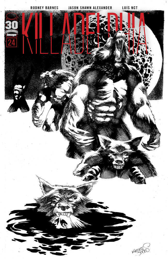 Killadelphia #24 Cover E 10 Copy Variant Edition Jones Black & White (Mature)