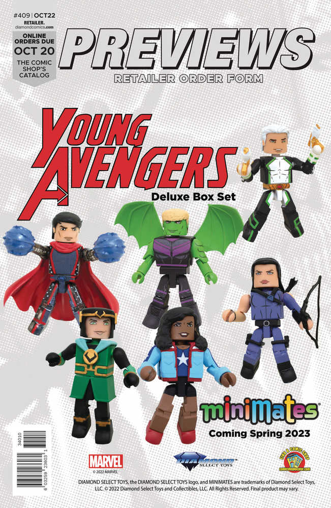 Previews #409 Oct 2022 Retailer Order Form Extras