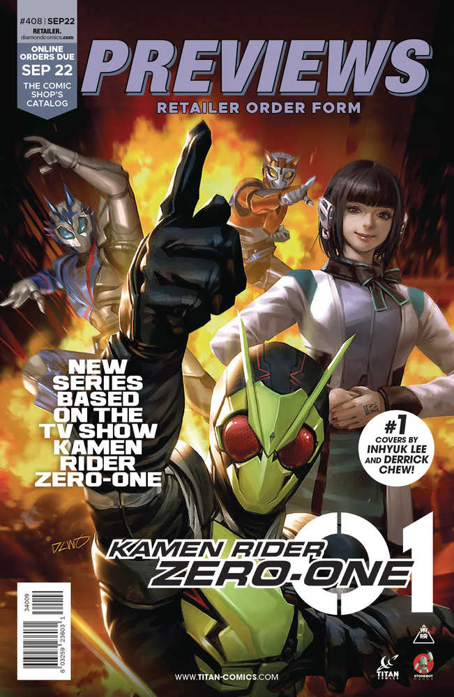 Previews #410 Nov 2022 Retailer Order Form Extras