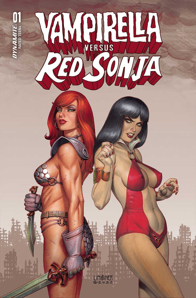 Vampirella vs Red Sonja #1 Cover B Linsner