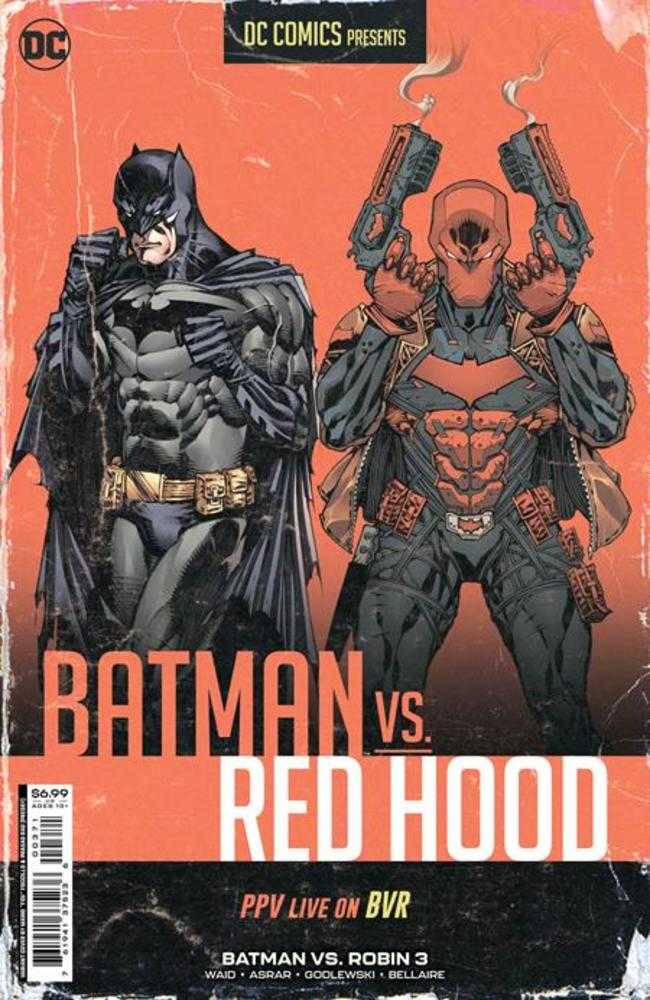 Batman vs Robin #3 (Of 5) Cover G Mario Fox Foccillo Fight Poster Batman vs Red Hood Card Stock Variant