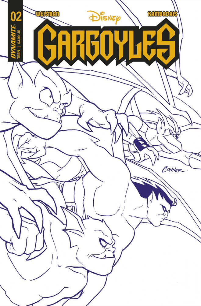 Gargoyles #2 Cover J 20 Copy Variant Edition Conner Purple Line Art