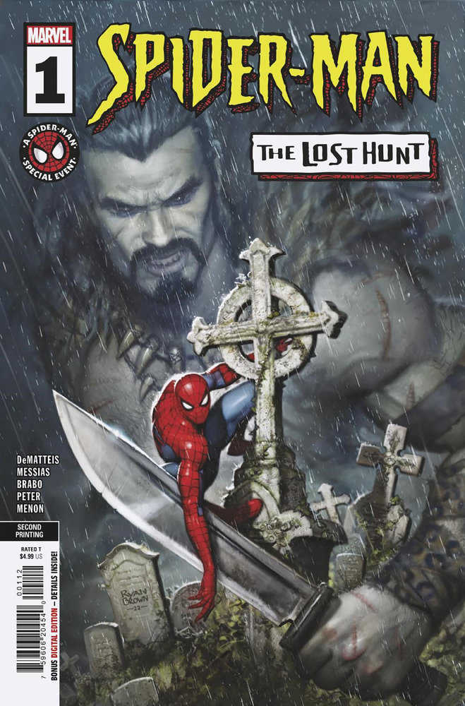 Spider-Man Lost Hunt #1 (Of 5) 2ND Printing Ryan Brown Variant