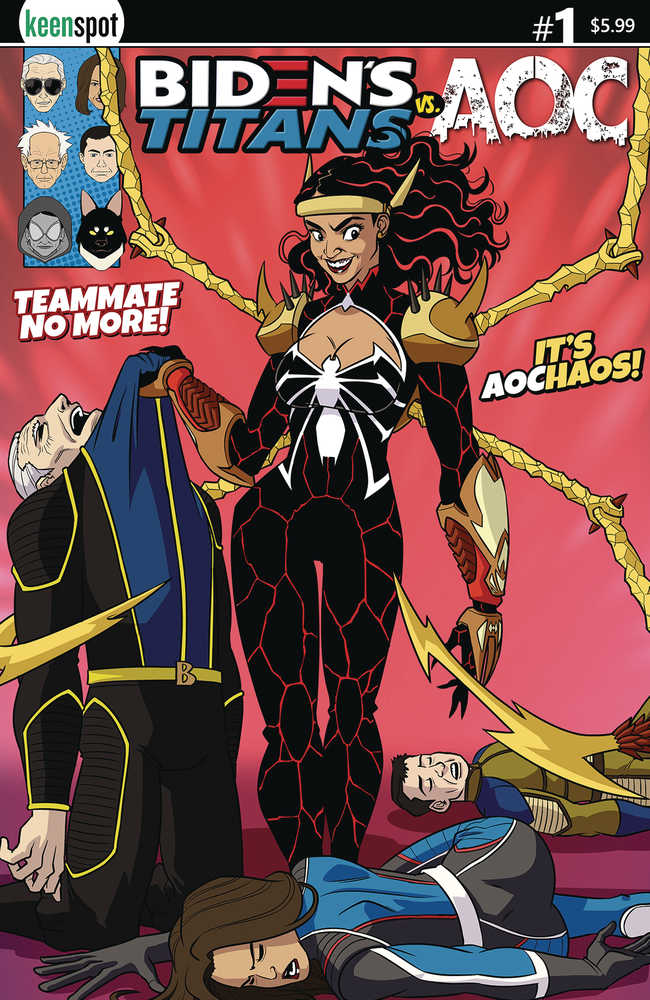 Bidens Titans vs Aoc Cover A Remulac Evil Aoc