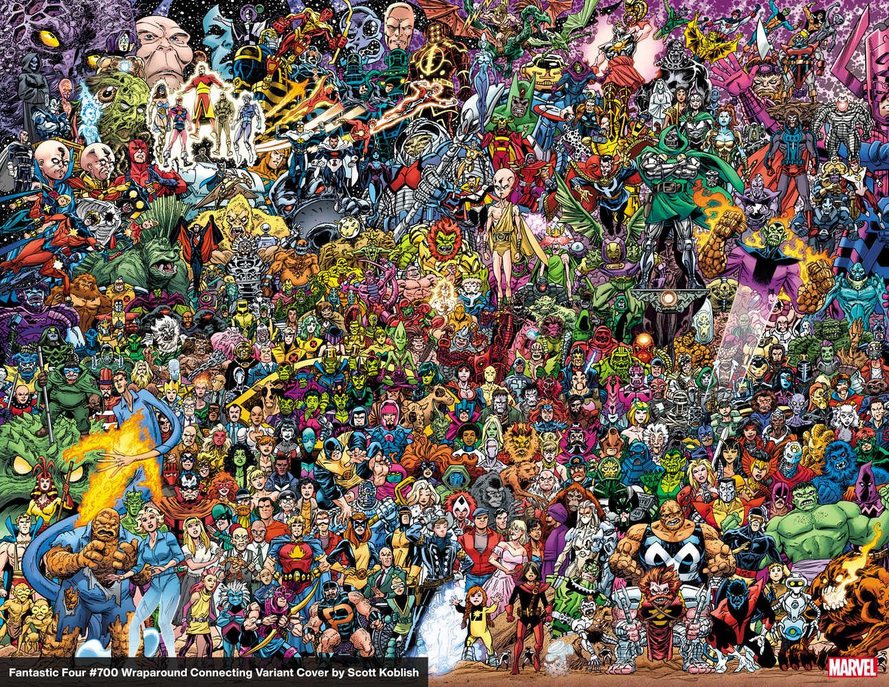 Fantastic Four #7 Koblish Wrpad Connecting 700 Characters Va