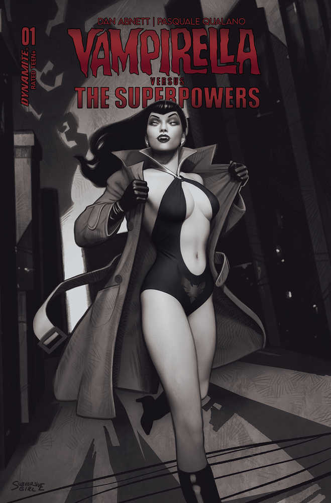 Vampirella vs Superpowers #1 Cover K 15 Copy Variant Edition Puebla Black & White