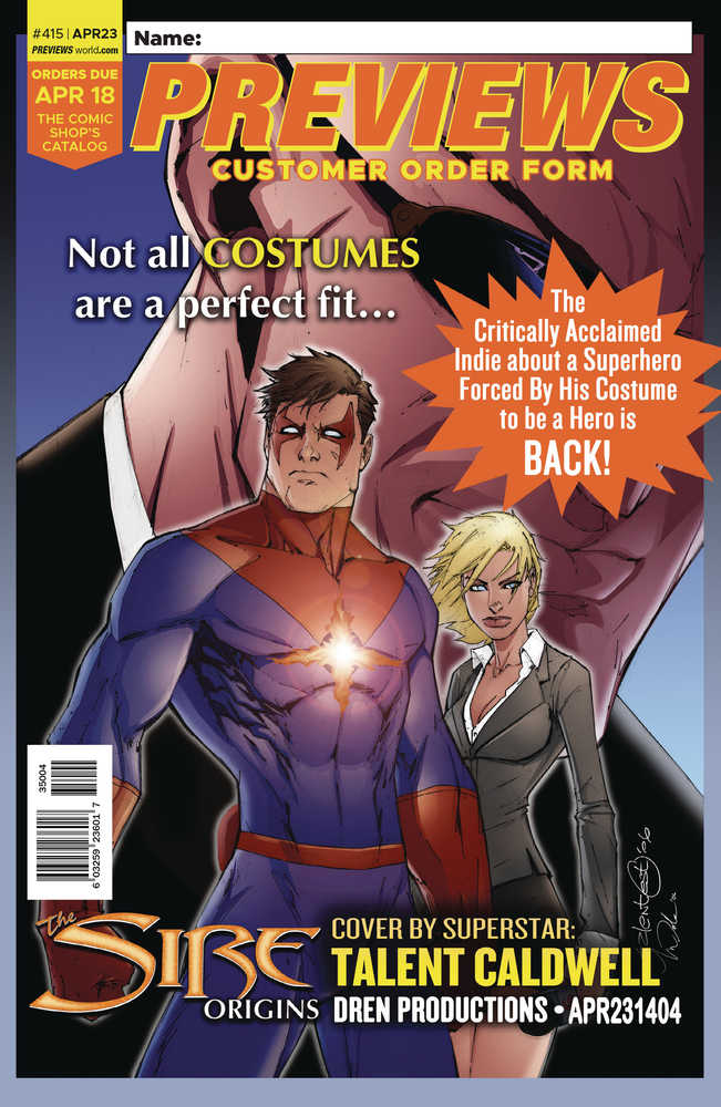 Previews #417 June 2023 Customer Order Form Extras