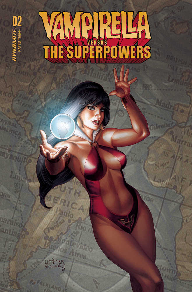 Vampirella vs Superpowers #2 Cover D Linsner