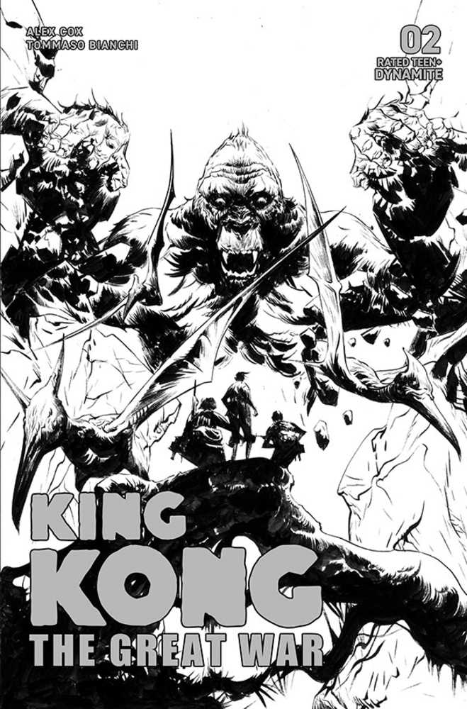 Kong Great War #2 Cover D 10 Copy Variant Edition Lee Black & White