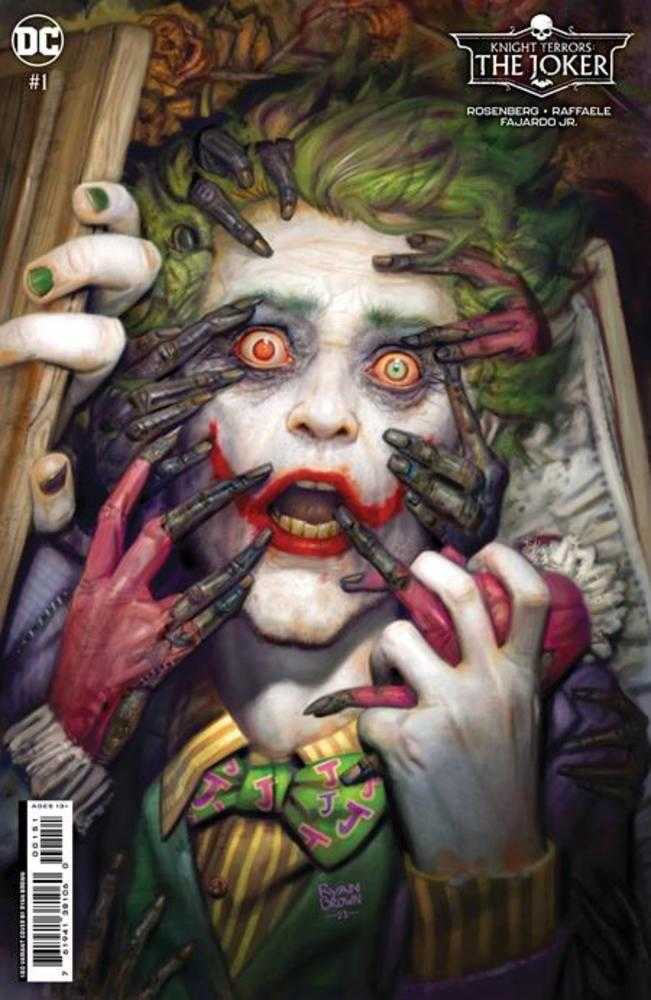 Knight Terrors Joker #1 (Of 2) Cover F 1 in 50 Ryan Brown Card Stock Variant