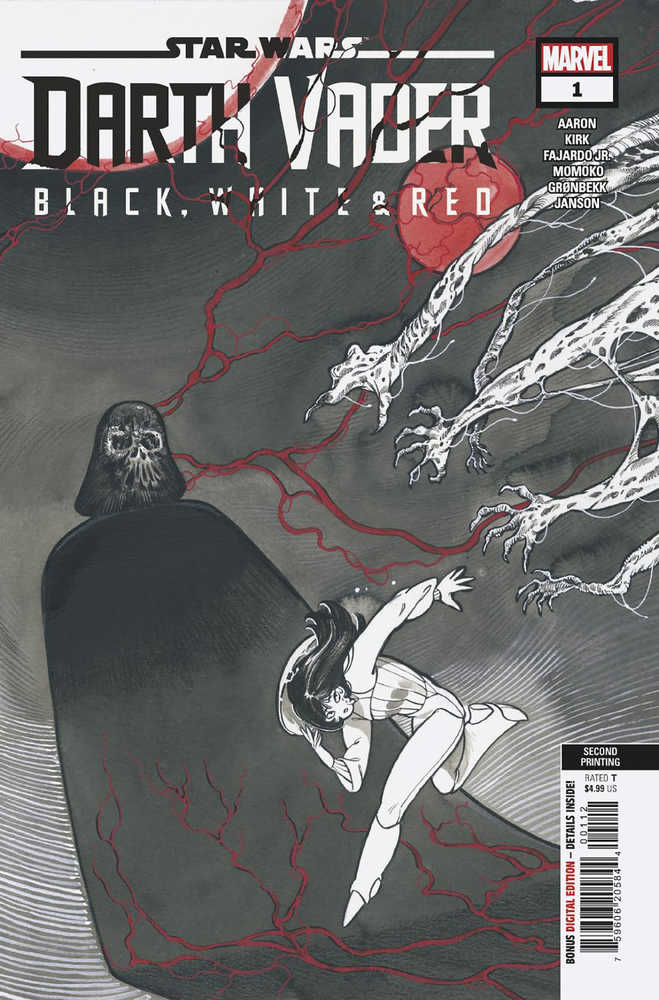 Star Wars Darth Vader Black White And Red #1 2nd Print Momoko