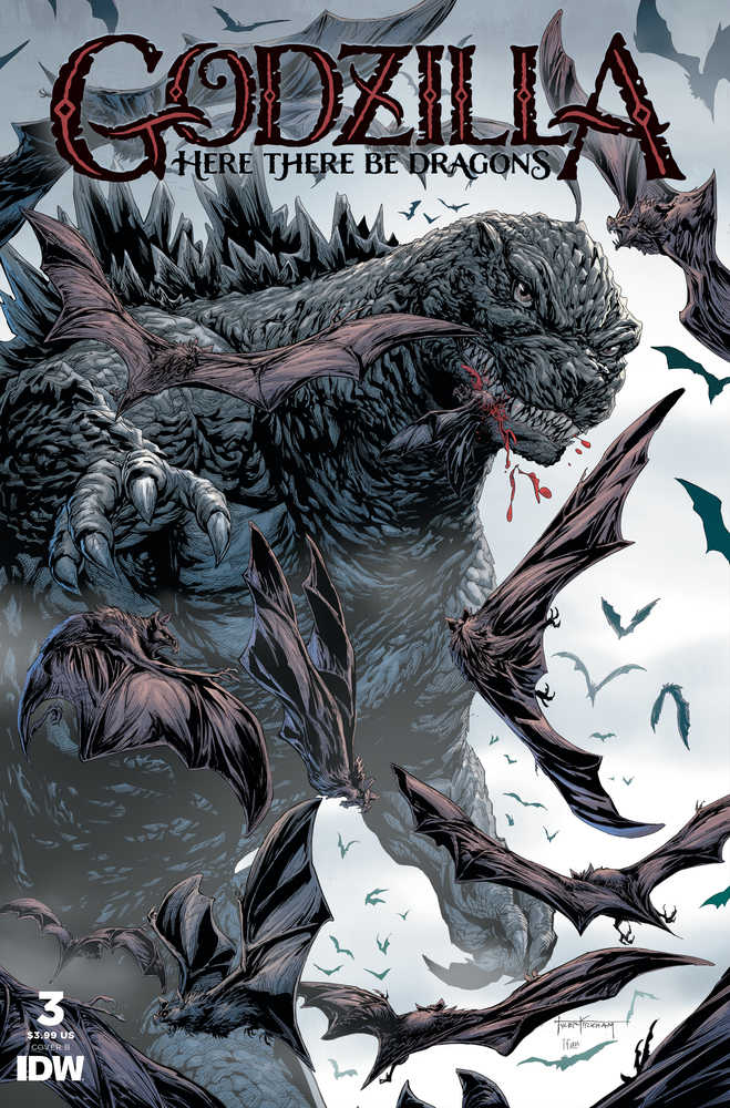 Godzilla Here There Be Dragons #3 Cover B Kirkham