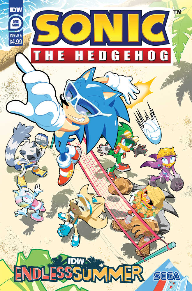 Idw Endless Summer Sonic The Hedgehog Cover A Yardley