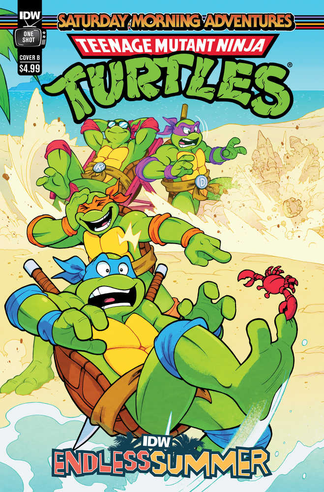 Idw Endless Summer Teenage Mutant Ninja Turtles Saturday Morning Adventure Cover B Lawrence