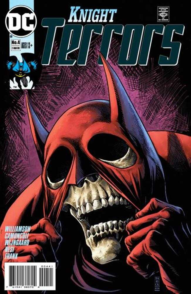 Knight Terrors #4 (Of 4) Cover E 1 in 25 Darick Robertson Homage Card Stock Variant