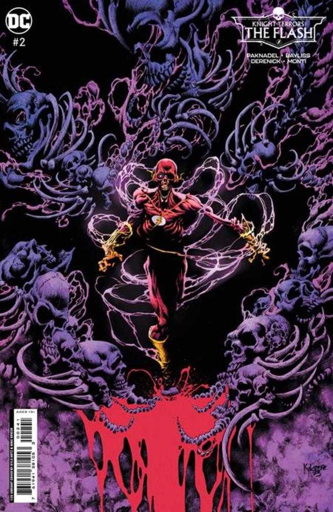 Knight Terrors Flash #2 (Of 2) Cover D 1 in 25 Kyle Hotz & Mike Spicer Card Stock Variant