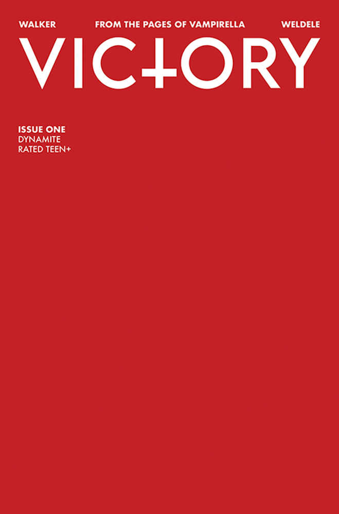 Victory #1 Cover Q Foc Blood Red Blank Authentix