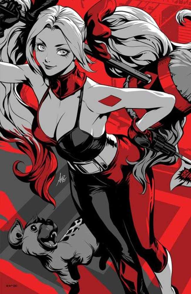 Harley Quinn Black White Redder #1 (Of 6) Cover F Stanley Argterm Lau Foil Variant