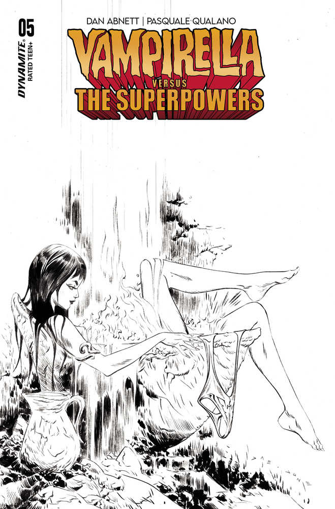 Vampirella vs Superpowers #5 Cover G 10 Copy Variant Edition Lee Line Art