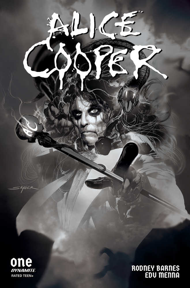 Alice Cooper #1 (Of 5) Cover N 5 Copy Foc Variant Edition Sayger Black & White
