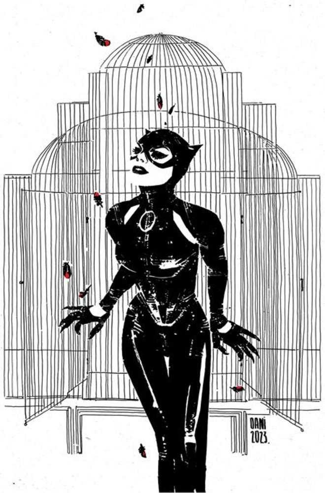 Catwoman #60 Cover E 1 in 25 Dani Black & White Card Stock Variant