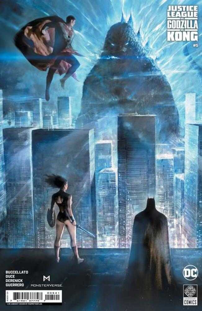 Justice League vs Godzilla vs Kong #5 (Of 7) Cover D 1 in 25 Puppeteer Lee Card Stock Variant