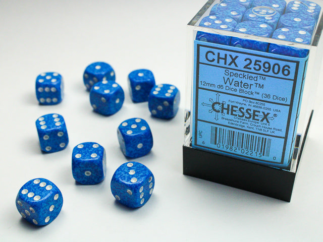 Speckled® 12mm d6 Water Dice Block™ (36 dice)