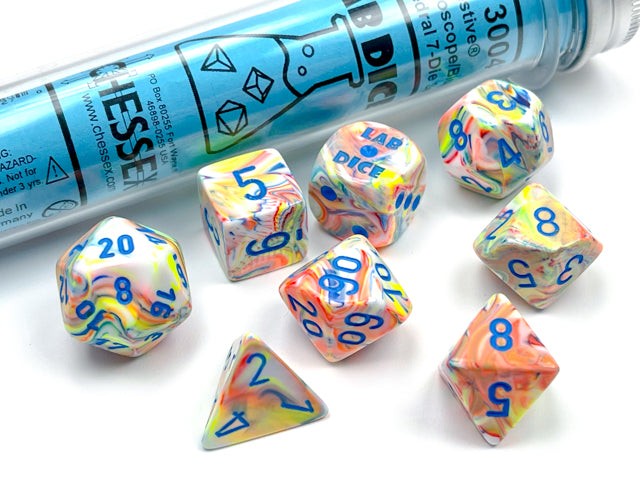 Festive® Polyhedral Kaleidoscope/blue 7-Die Set (with bonus die)