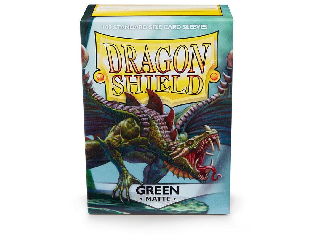 Dragon Shields: (100) Matte Green