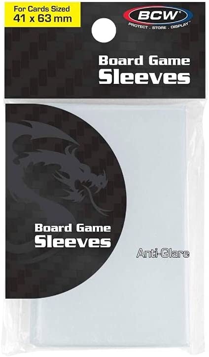BCW Board Game Sleeves - Mini American (41mm X 63mm) Anti-Glare