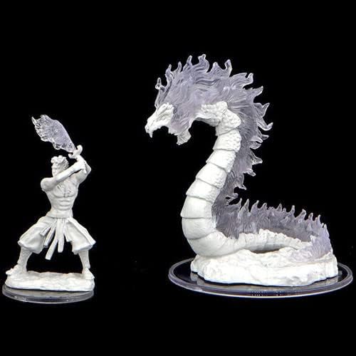 Critical Role Unpainted Miniatures: Ashari Firetamer & Inferno Serpent