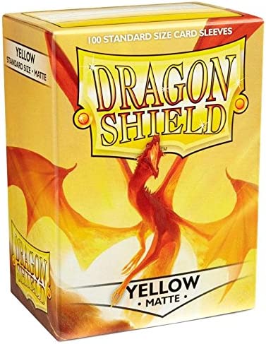 Dragon Shields: (100) Matte Yellow