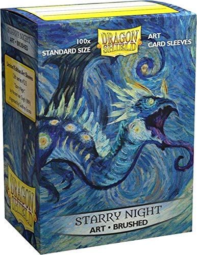 Dragon Shields: (100) Brushed Art Sleeves Starry Night