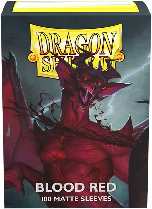Dragon Shields: (100) Matte Blood Red