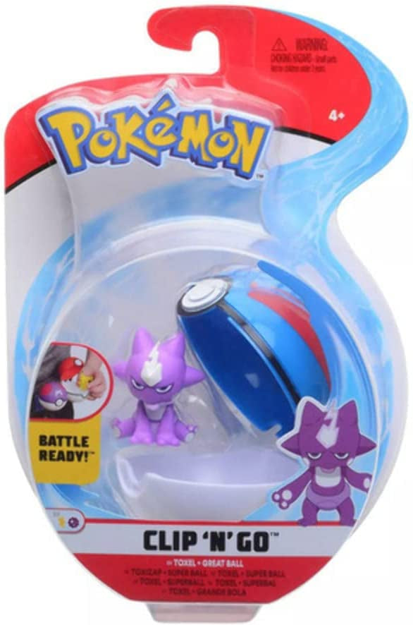 Pokemon - Clip n' Go - Toxel & Great Ball
