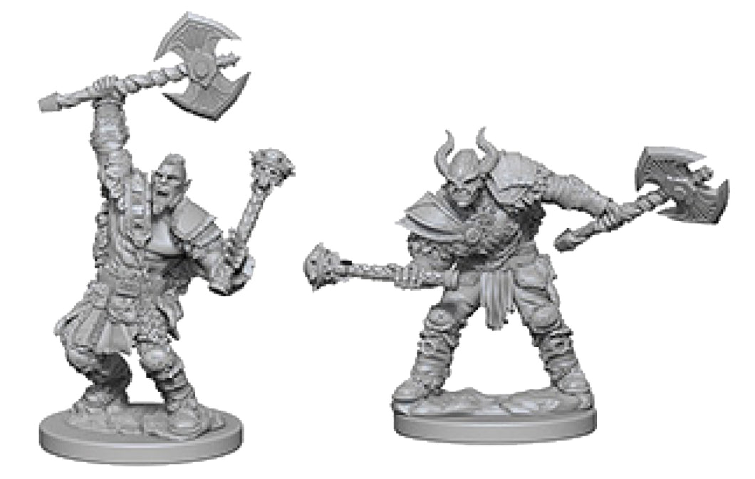 Pathfinder Deep Cuts Unpainted Miniatures: W03 Half-Orc Male Barbarian