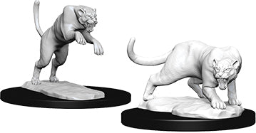 Dungeons & Dragons Nolzur`s Marvelous Unpainted Miniatures: W06 Panther & Leopard