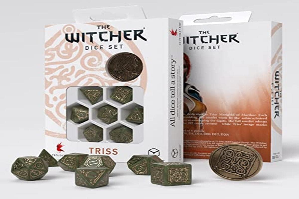 Witcher Dice Set. Triss - The Fourteenth of The Hill