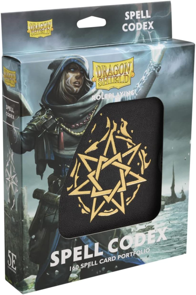 Arcane Tinmen Dragon Shield: Roleplaying Spell Codex: Iron Grey