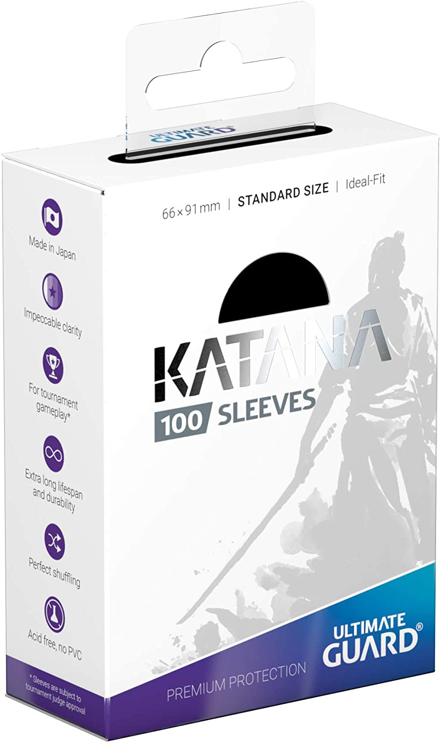 Ultimate Guard Katana Sleeves Standard Size Black (100)